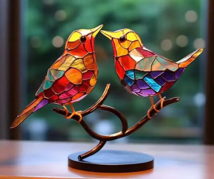 Nik & Nakks 2 Birds ornaments / Metal (flat bird) real shot see details Bird Series Alloy Home Decor Figurines Bird Series Alloy Home Decor Figurines