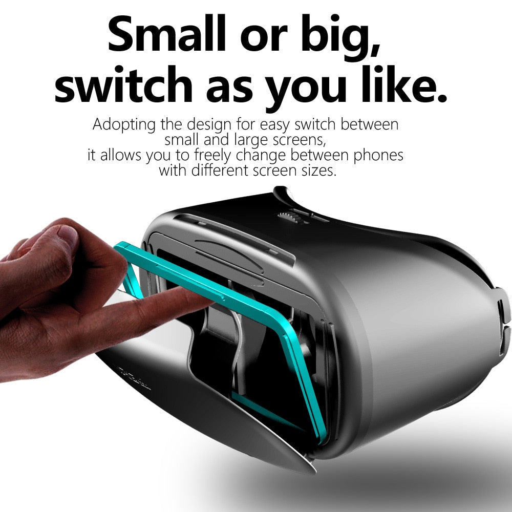 3D Helmet Virtual Reality Glasses Supports 5 to 7 inch Smartphones