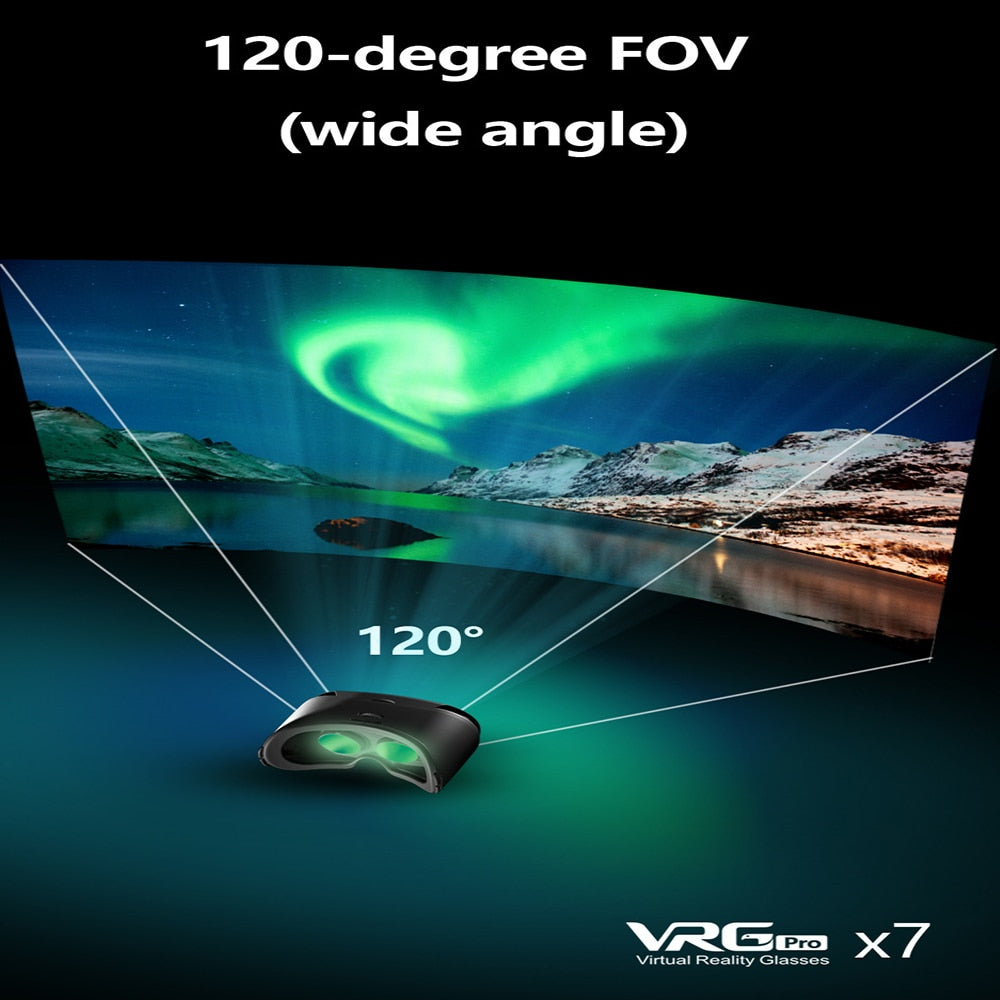 3D Helmet Virtual Reality Glasses Supports 5 to 7 inch Smartphones
