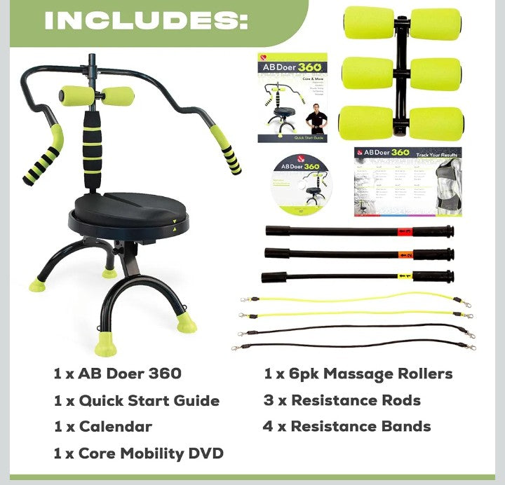 Nik & Nakks AB DOER PRO AB Doer 360 Pro Kit - Ab Fitness Machine AB Doer 360 Pro Kit - Ab Fitness Machine