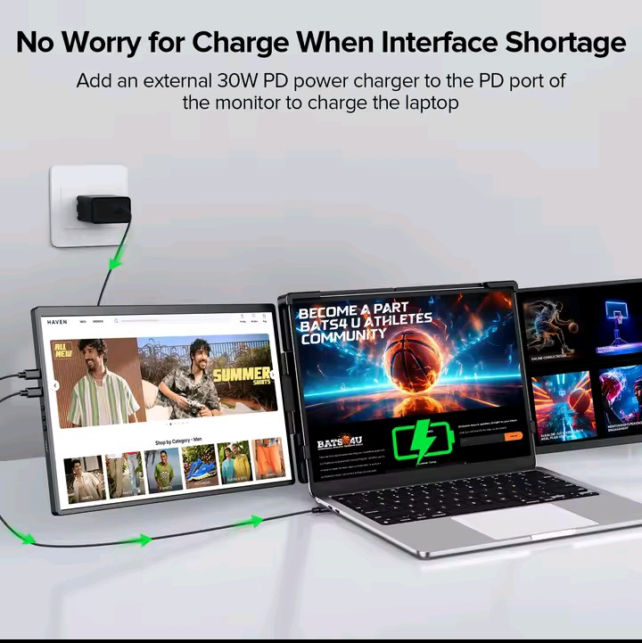 Nik & Nakks As Shown 14-inch Dual-Screen Monitor 14-inch Dual-Screen Monitor