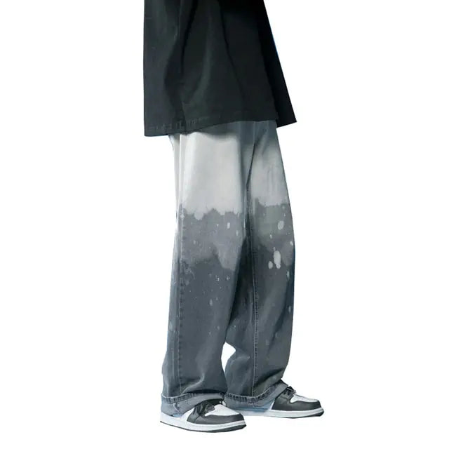 Black 1 / 2XL Baggy Cargo Jeans High Waisted