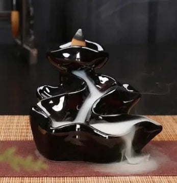 Nik & Nakks Black Ceramic Incense Burner Black Ceramic Incense Burner