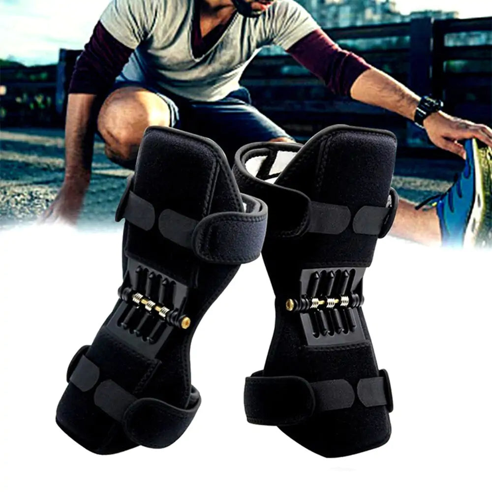 Nik & Nakks Black Spring Action Knee Brace Spring Action Knee Brace