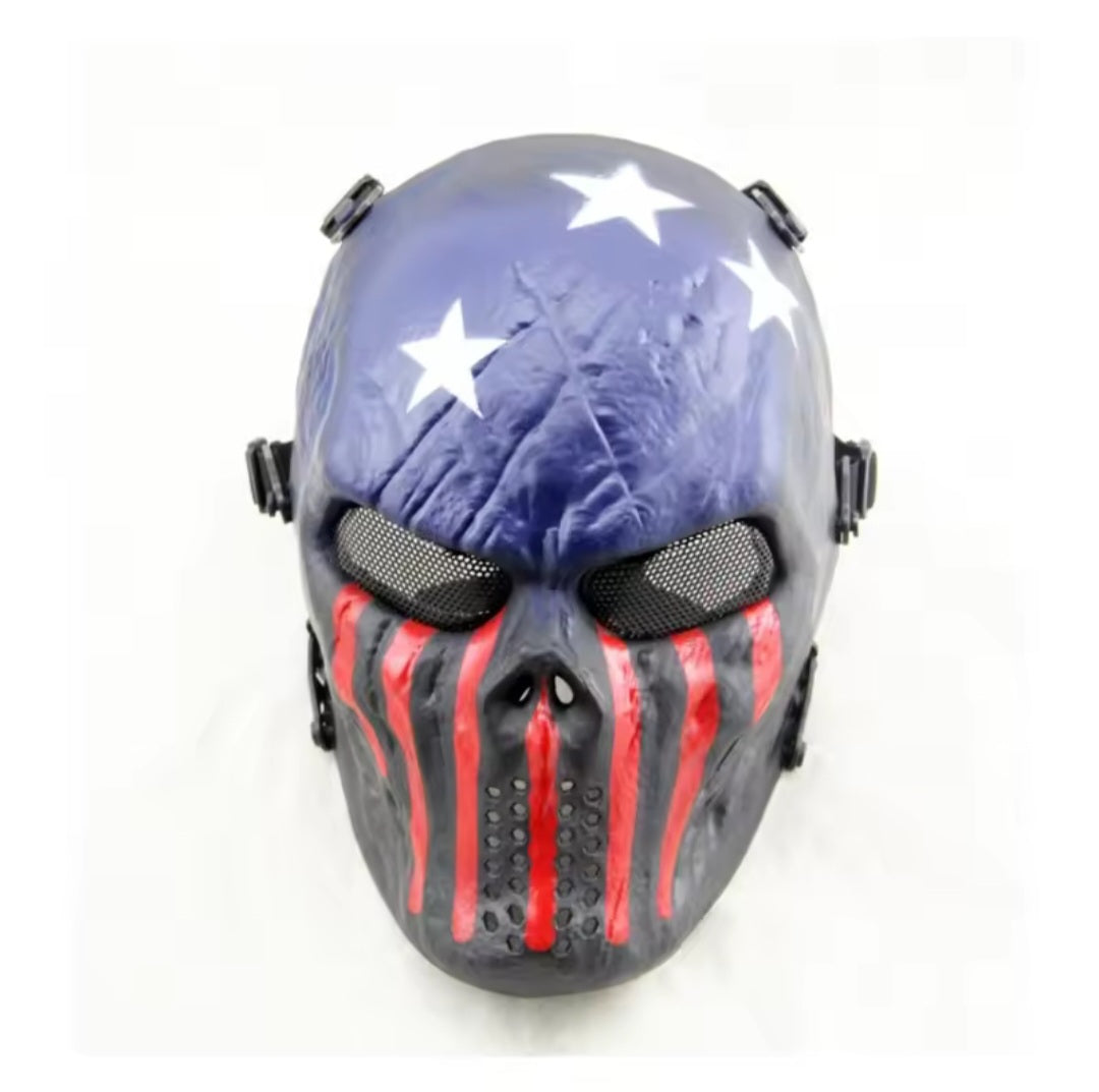 Nik & Nakks Blue and Red / 18 * 27 * 15 Centimeter US Captain Tactical Mask US Captain Tactical Mas
