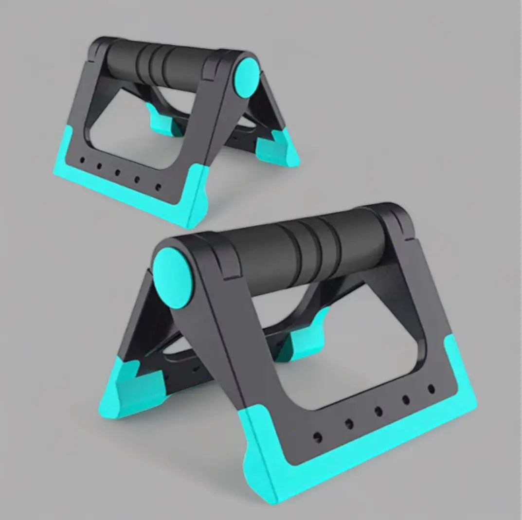 Blue Foldable Push Up Handles