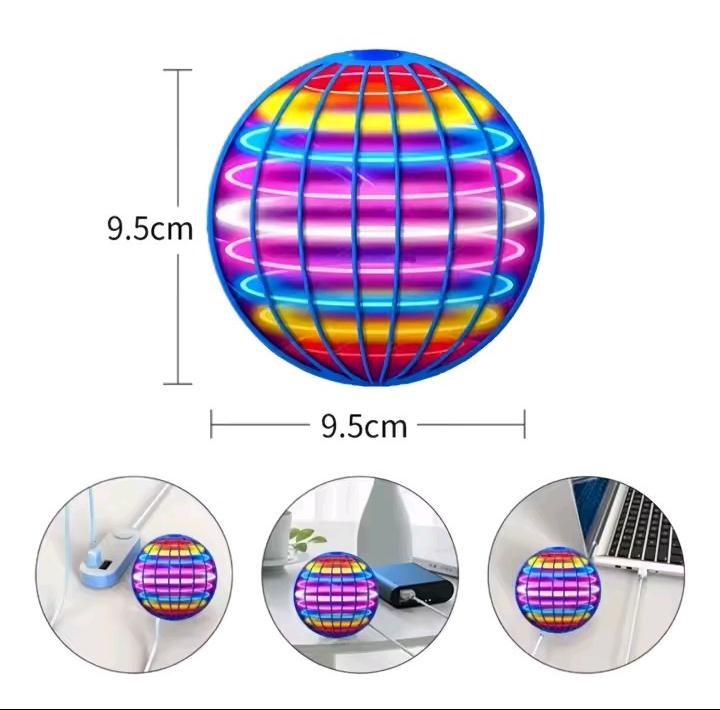 Galaxy Boomerang Hover Ball Toy with Led Lights