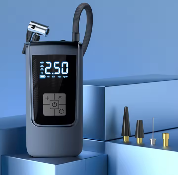 Nik & Nakks CQB-100-BLACK Portable Electric Air Pump for Cars Fast Inflation Air Pump for Cars - Portable & Efficient