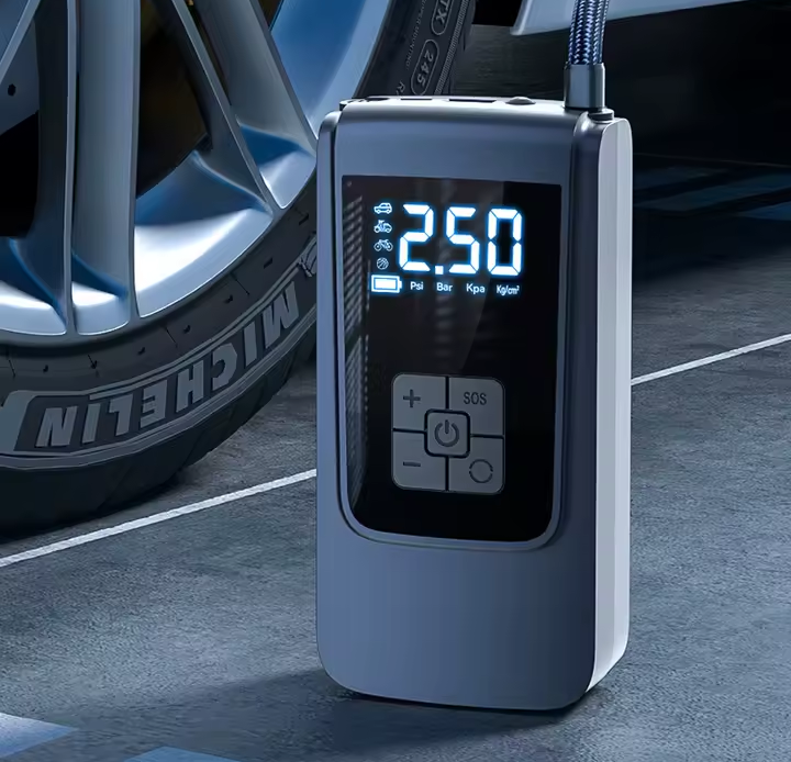 Nik & Nakks CQB-100-BLACK Portable Electric Air Pump for Cars Fast Inflation Air Pump for Cars - Portable & Efficient