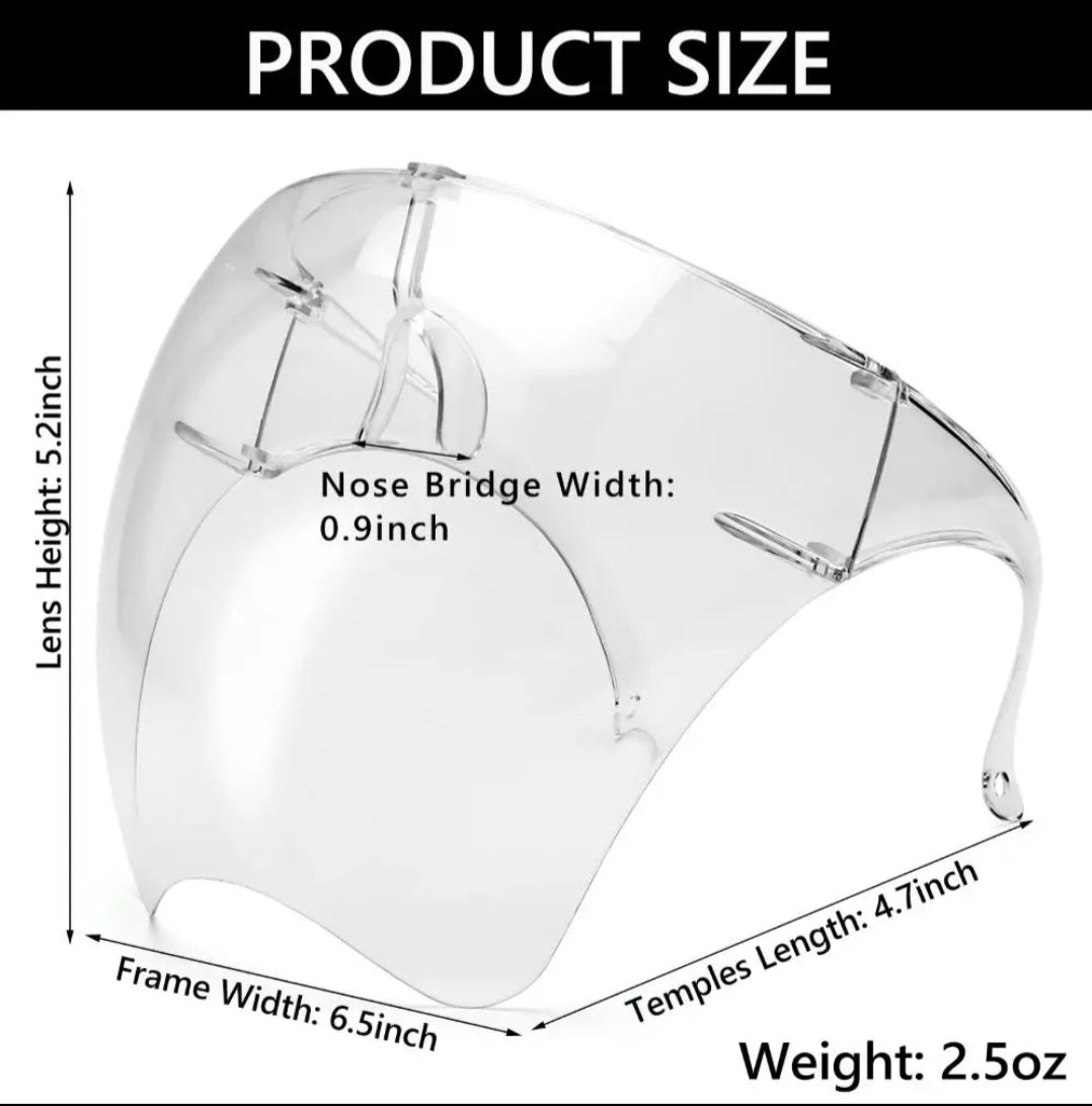 Nik & Nakks Face Shield Protective Goggle Glasses| Face Visor Protection Glasses Face Shield Protective Goggle Glasses| Face Visor Protection Glasses