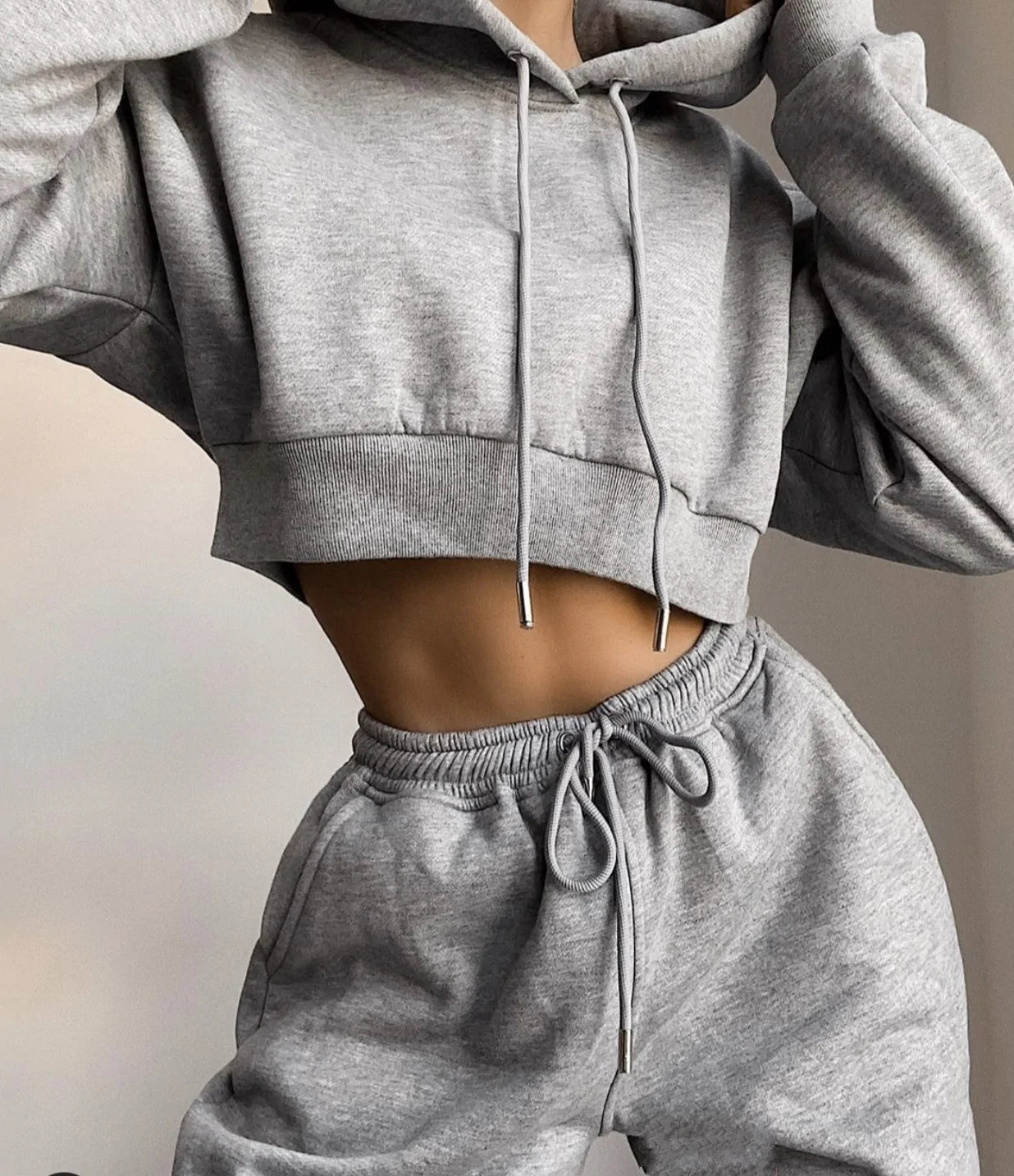 Nik & Nakks Gray / XL Hirigin Women's Winter Casual Sports Tracksuit: Hoodie & Sweatpants Set Hirigin Women's Winter Casual Sports Tracksuit: Hoodie & Sweatpants Set