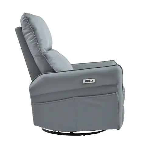 Nik & Nakks Grey Electric Swivel Rocking Chair, Suitable For Electric Recliners In Small Spaces Electric Swivel Rocking Chair, Suitable For Electric Recliners In Small Spaces