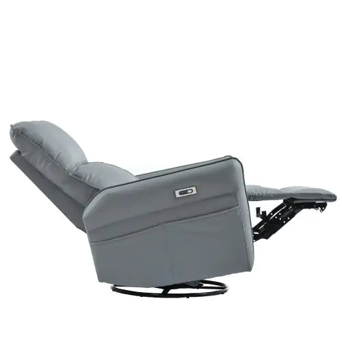 Nik & Nakks Grey Electric Swivel Rocking Chair, Suitable For Electric Recliners In Small Spaces Electric Swivel Rocking Chair, Suitable For Electric Recliners In Small Spaces