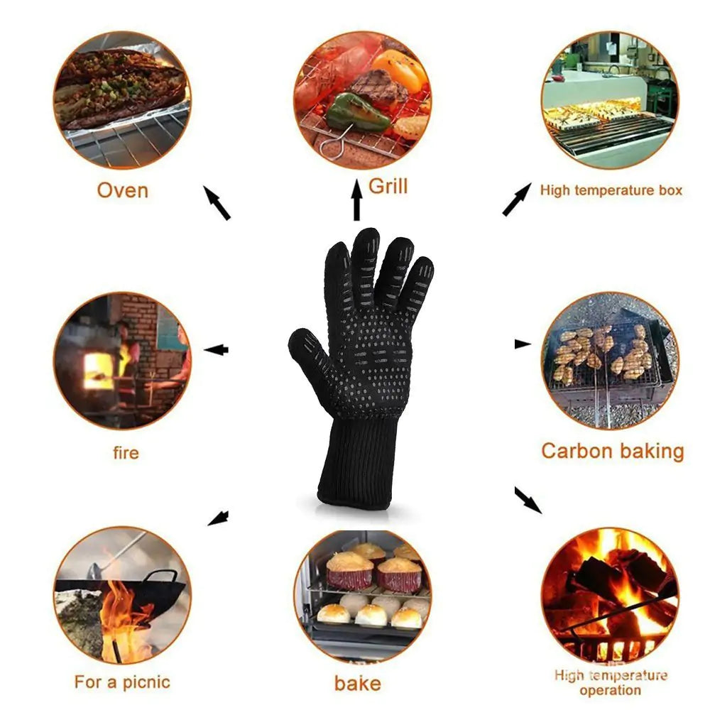 Nik & Nakks High-Temperature Resistance BBQ Gloves High-Temperature Resistance BBQ Gloves
