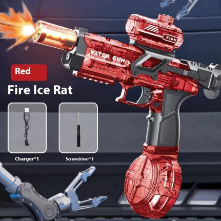Nik & Nakks Ice Mouse Red / 220×180×75mm Electric High-Pressure Electric Water Gun Electric High-Pressure Electric Water Gun