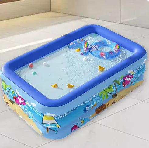 Nik & Nakks Inflatable Cartoon Pool – Durable PVC Frame