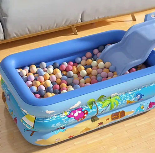 Nik & Nakks Inflatable Cartoon Pool – Durable PVC Frame