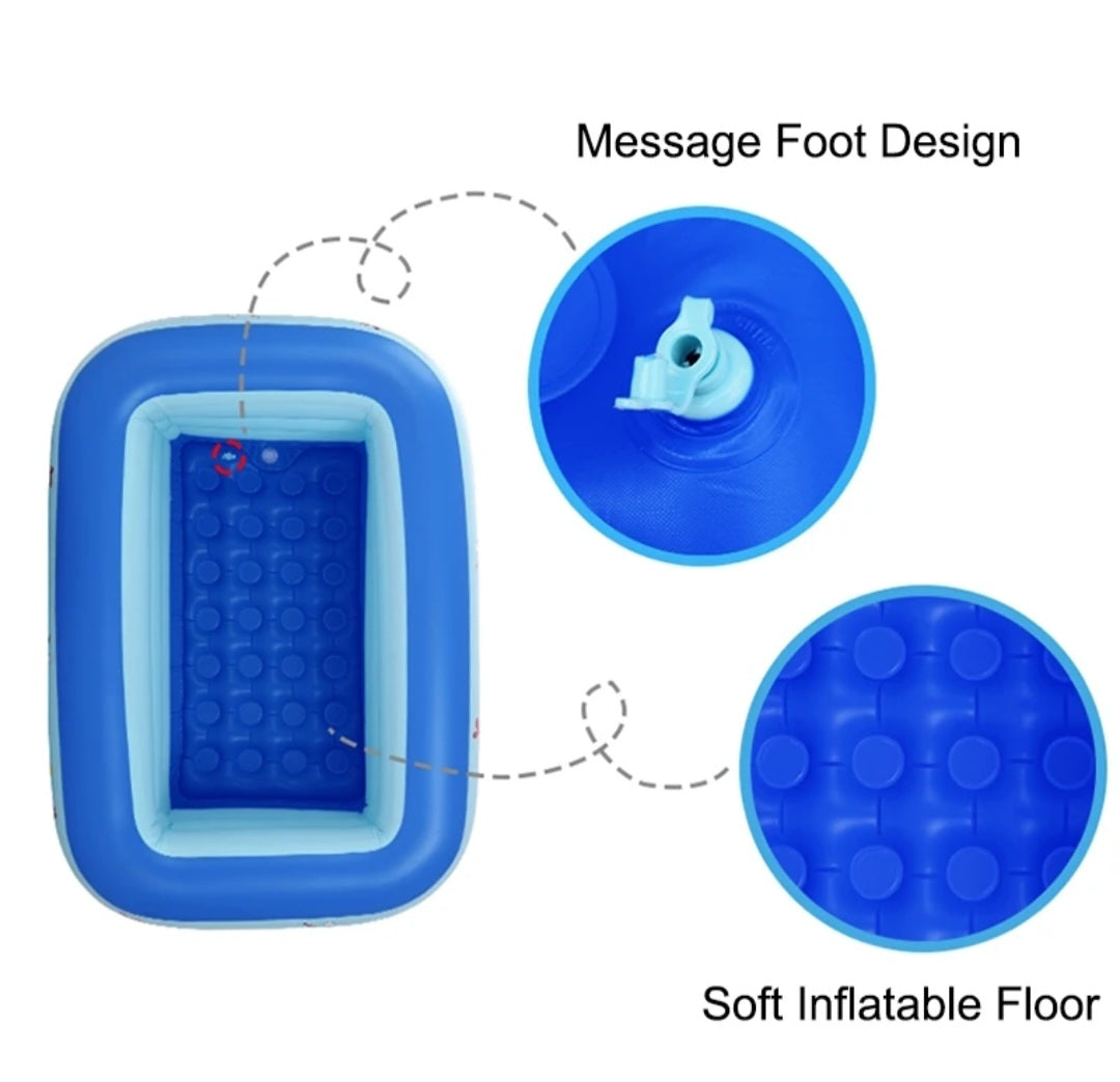 Nik & Nakks Inflatable Cartoon Pool – Durable PVC Frame