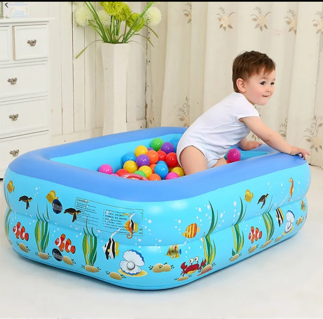 Nik & Nakks Inflatable Cartoon Pool – Durable PVC Frame