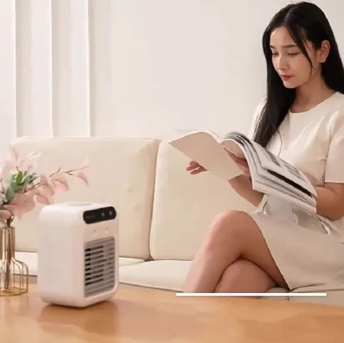 Nik & Nakks Ivory White / L7 Humidifying Air Cooler Portable Air Cooler & Mini Air Conditioner Fan Portable Air Cooler & Mini Air Conditioner Fan