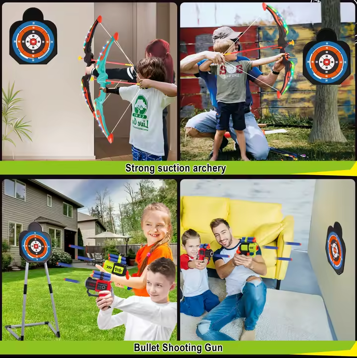 Nik & Nakks Long Arrow Kids Archery Bow and Arrow Kit |Outside Toys for Kids Kids Archery Bow and Arrow Kit |Outside Toys for Kids