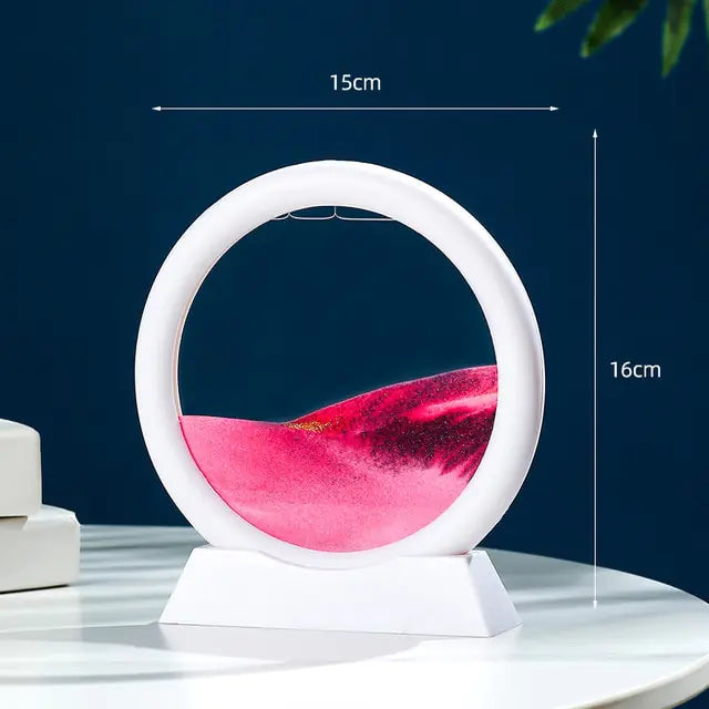 Nik & Nakks Magenta / 5 Inches Moving Sand Art Home Decor
