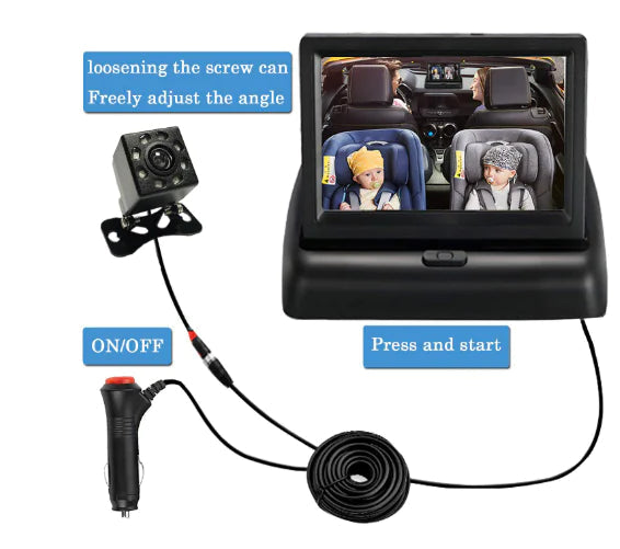 Baby Car Monitor | Easy Install Just Plug & Play