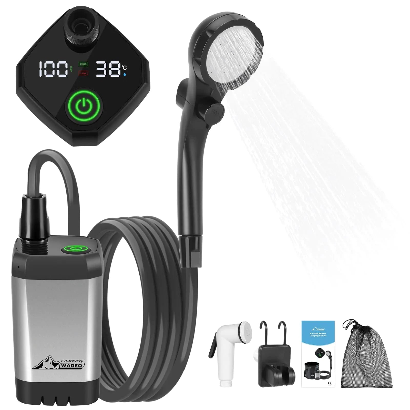 Nik & Nakks n/a WADEO Portable Shower for Outdoors WADEO Portable Shower for Outdoors