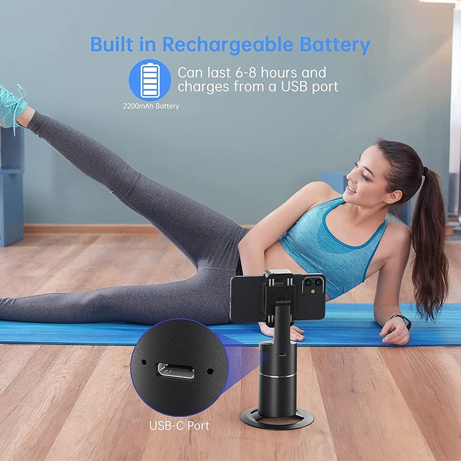 AI Smart Selfie Auto Face Tracking Phone Holder