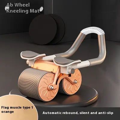 Nik & Nakks Orange Without Table Hassock Automatic Rebound Abdominal Wheel Automatic Rebound Abdominal Wheel