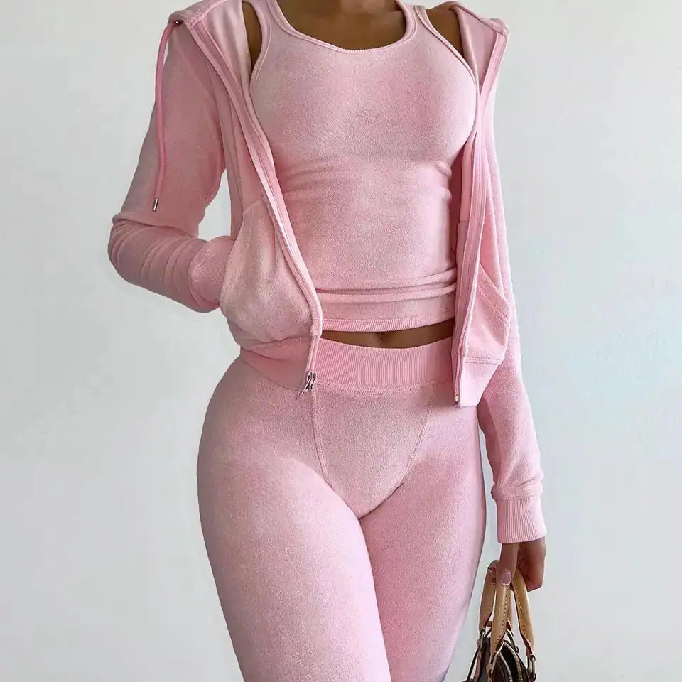 Nik & Nakks Pink / Small 3 Piece Set Women's LuxLoom