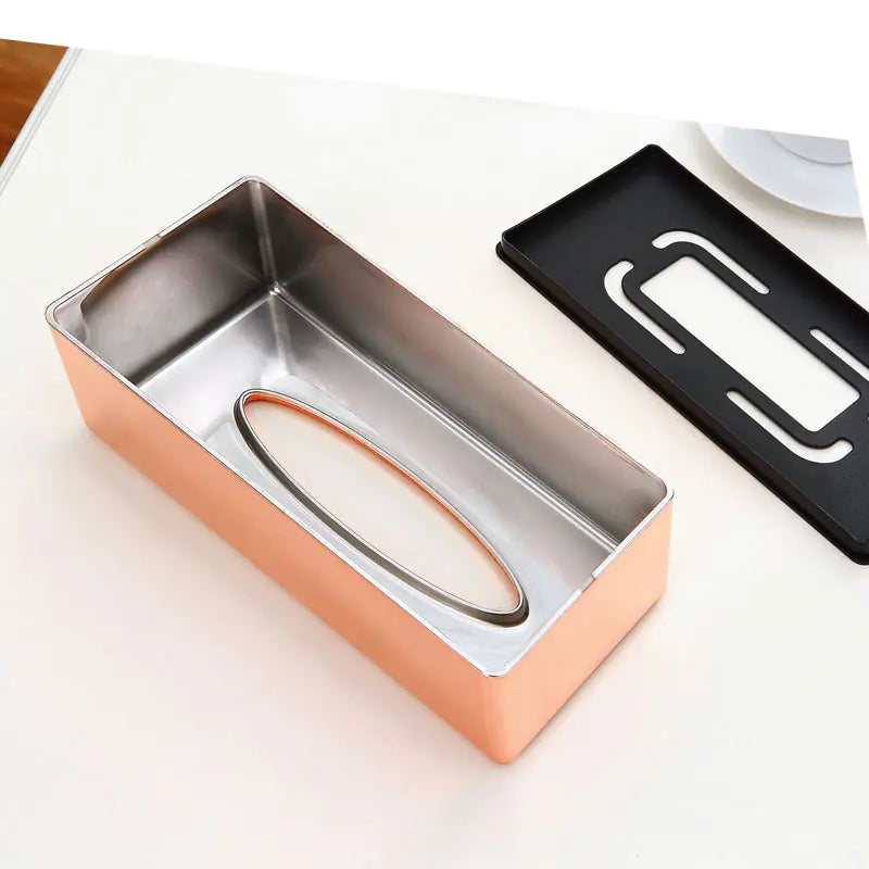 Nik & Nakks Rose Gold Furniture Tissue Holder for Home Decor Furniture Tissue Holder for Home Decor