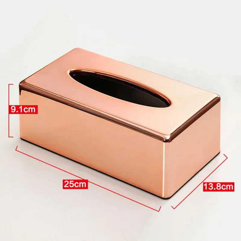 Nik & Nakks Rose Gold Furniture Tissue Holder for Home Decor Furniture Tissue Holder for Home Decor