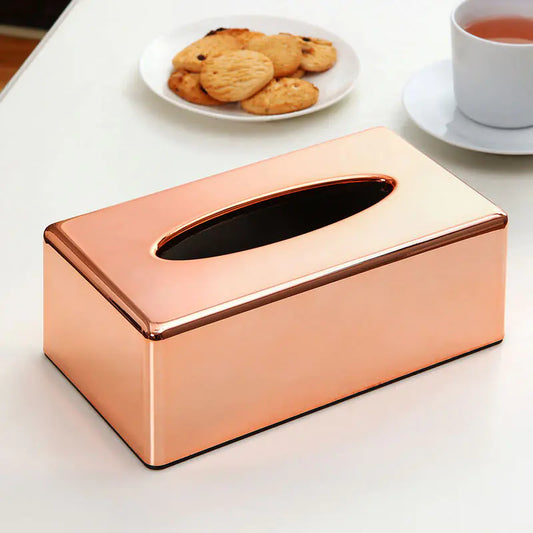 Nik & Nakks Rose Gold Furniture Tissue Holder for Home Decor Furniture Tissue Holder for Home Decor