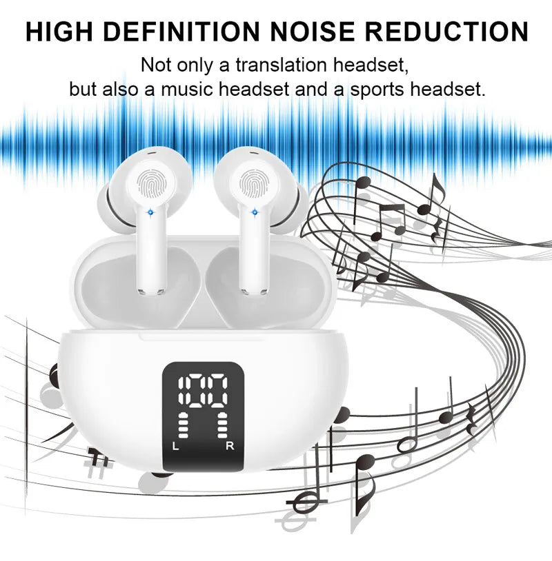 Nik & Nakks TWS Wireless Bluetooth New M10 Translation Headphones TWS Wireless Bluetooth New M10 Translation Headphones
