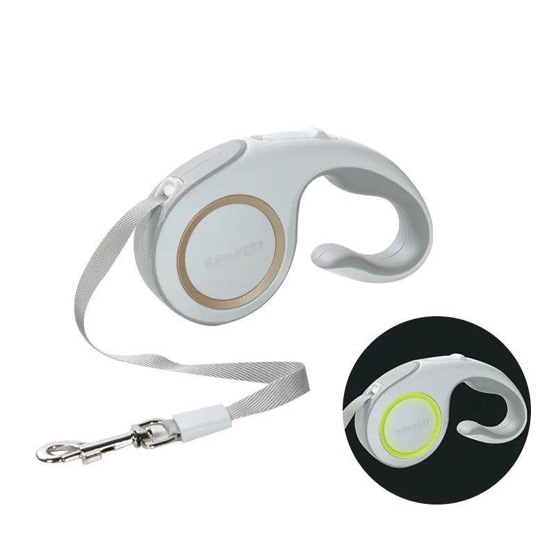 Nik & Nakks White Ordinary Automatic Retractable Dog Leash for Pet Supplies Automatic Retractable Dog Leash for Pet Supplies
