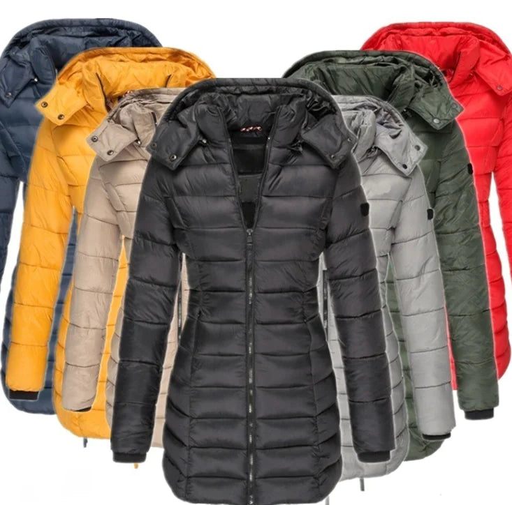 Nik & Nakks Women's Casual Long Sleeve Hooded Parka Coat Women's Casual Long Sleeve Hooded Parka Coat