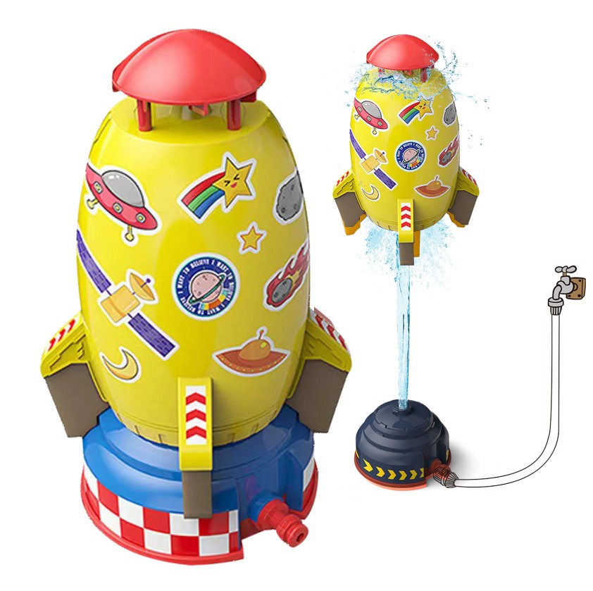 Cosmic Aqua Rocket Water Sprinkler Rocket Toy for Kids