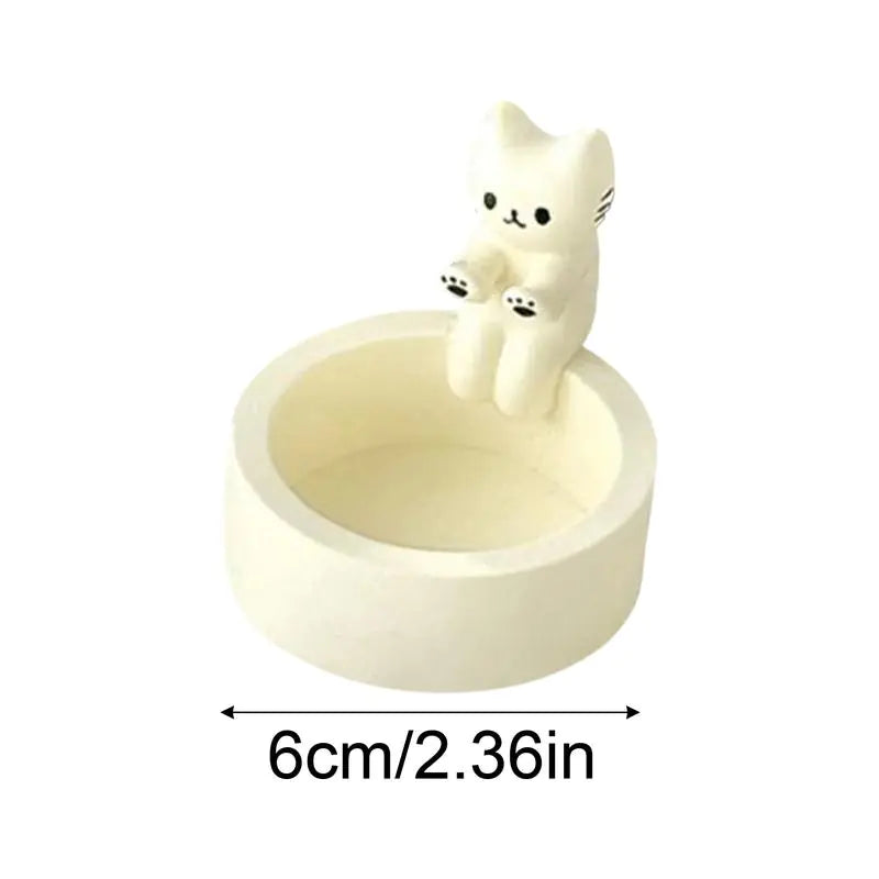 Nik & Nakks Yellow Cute Cat Candle Holder - Creative Home Decor Item Cute Cat Candle Holder - Creative Home Decor Item