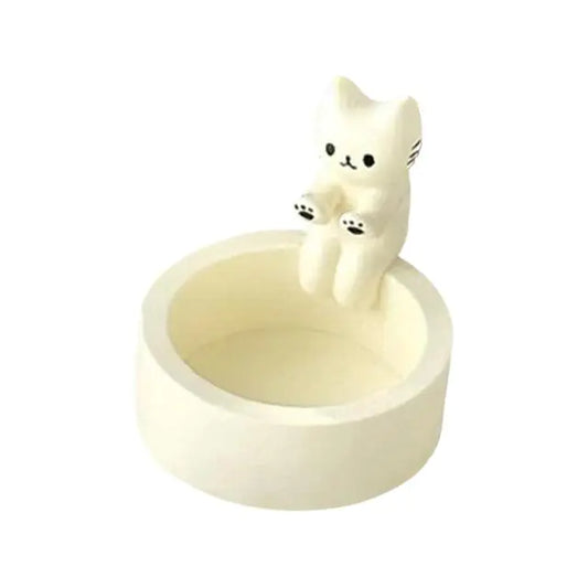 Nik & Nakks Yellow Cute Cat Candle Holder - Creative Home Decor Item Cute Cat Candle Holder - Creative Home Decor Item