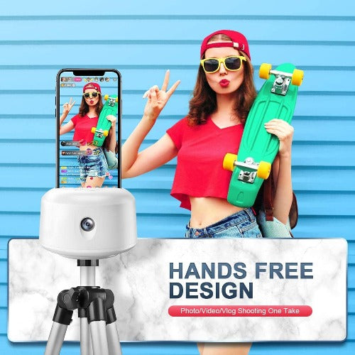 Auto-Face Tracking Phone Holder 360 Degree Rotaion Object Tracking Camara Man Robot