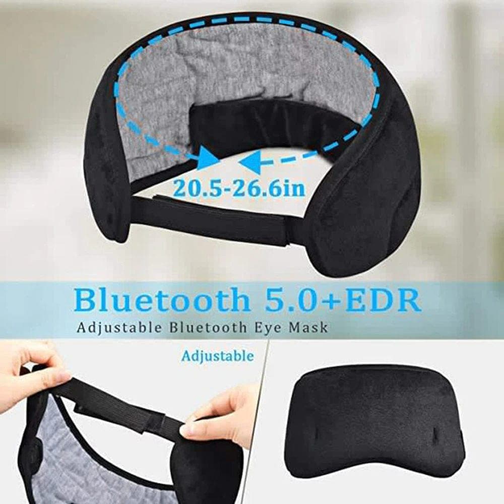 Nik & Nakks Bluetooth Sleeping Headphones Eye Mask Comfy Sleeping Headphones Headband