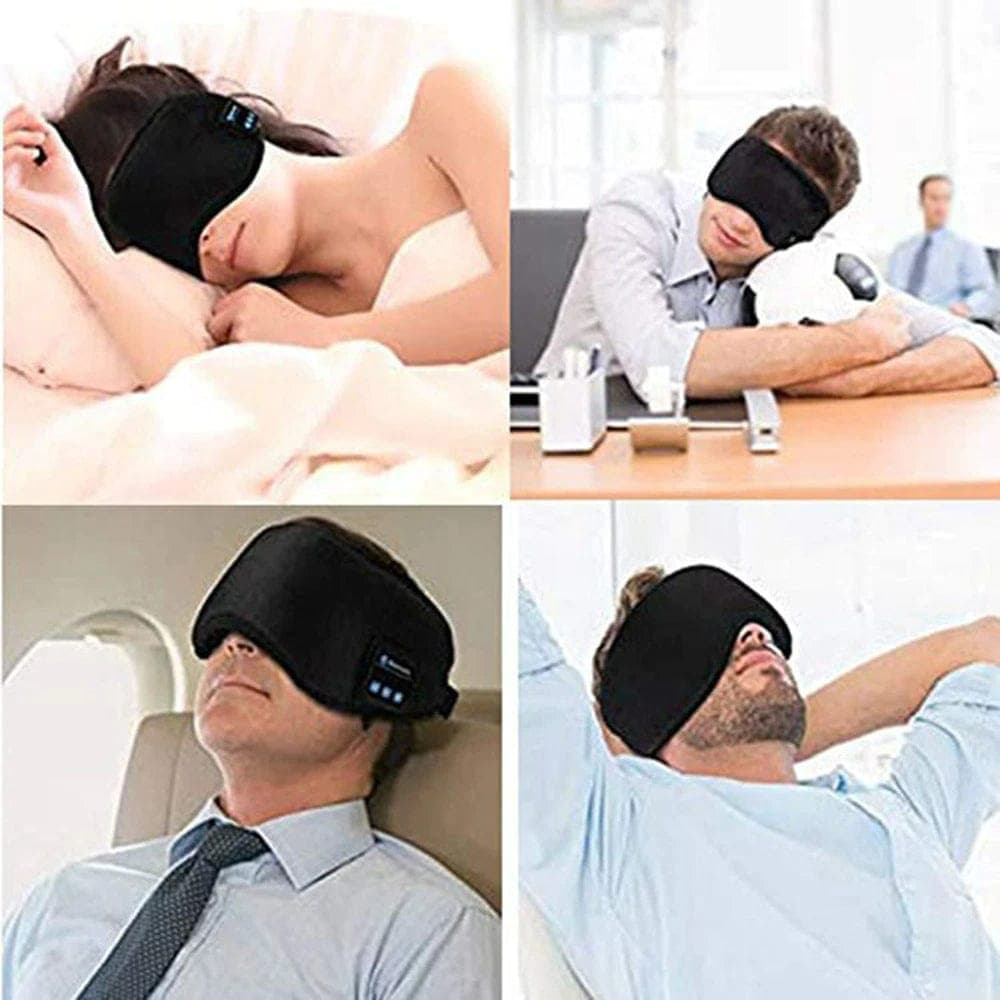Nik & Nakks Bluetooth Sleeping Headphones Eye Mask Comfy Sleeping Headphones Headband