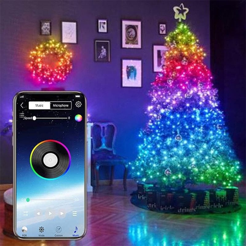 Nik & Nakks Christmas Tree LED Smart Lights Smart WIFI Led Lights with App Control Remote