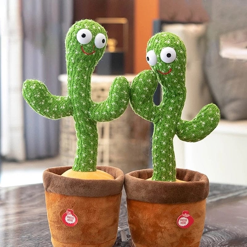 Nik & Nakks Dancing and Talking Cactus Toy for 1yr Old Babies Records and Repeats Voices