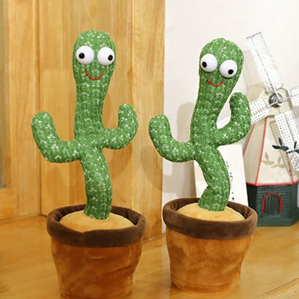 Nik & Nakks Dancing and Talking Cactus Toy for 1yr Old Babies Records and Repeats Voices