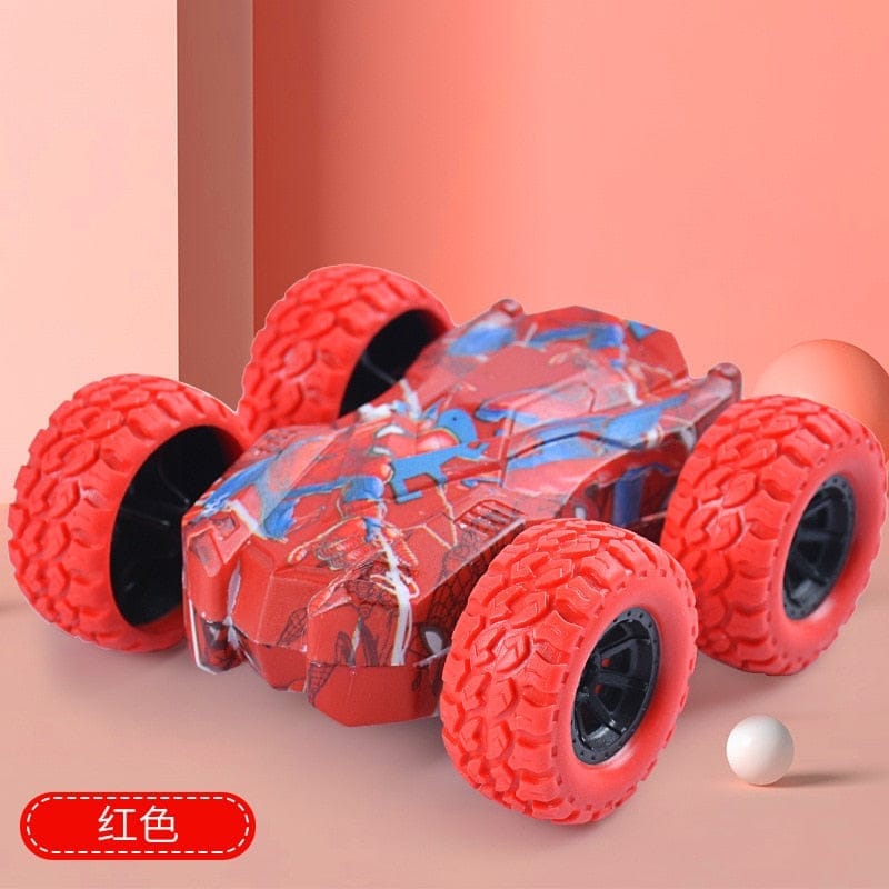 Nik & Nakks Pull Back Fun Double-Side Toy Car For Kids 360 Degree Rotation Stunt Car