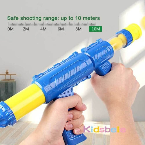 Air Pump Powered Soft Foam Ball Gun, Duck Shooting Game For Kids