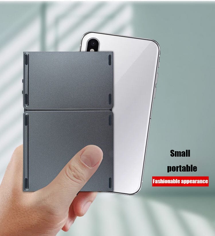 Nik & Nakks Triple Folding Computer Keyboard Rechargeable Mini Travel Keyboard