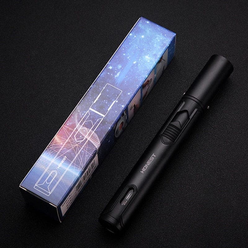 Nik & Nakks Turbo Spray Gun Tobacco Lighter Windproof Pen Blue Flame Lighter